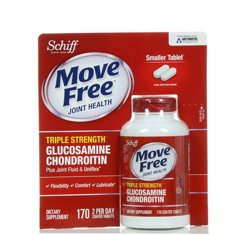 美国schiff 氨糖软骨素维骨力片 170片