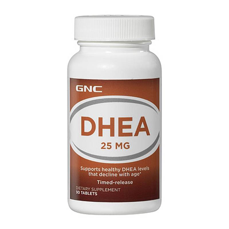 美国gnc健安喜dhea缓释片25mg 90粒